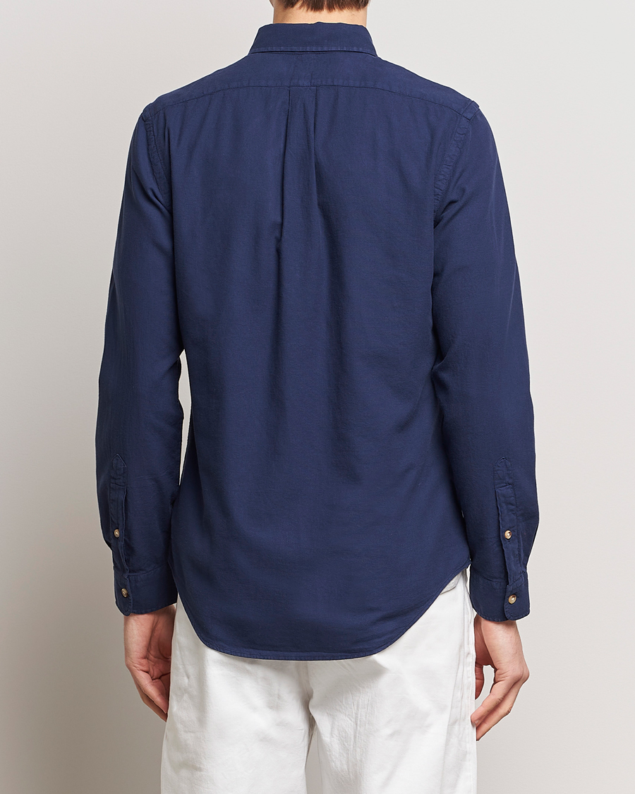 Herren | Hemden | Polo Ralph Lauren | Slim Fit Cotton Textured Shirt Dark Indigo