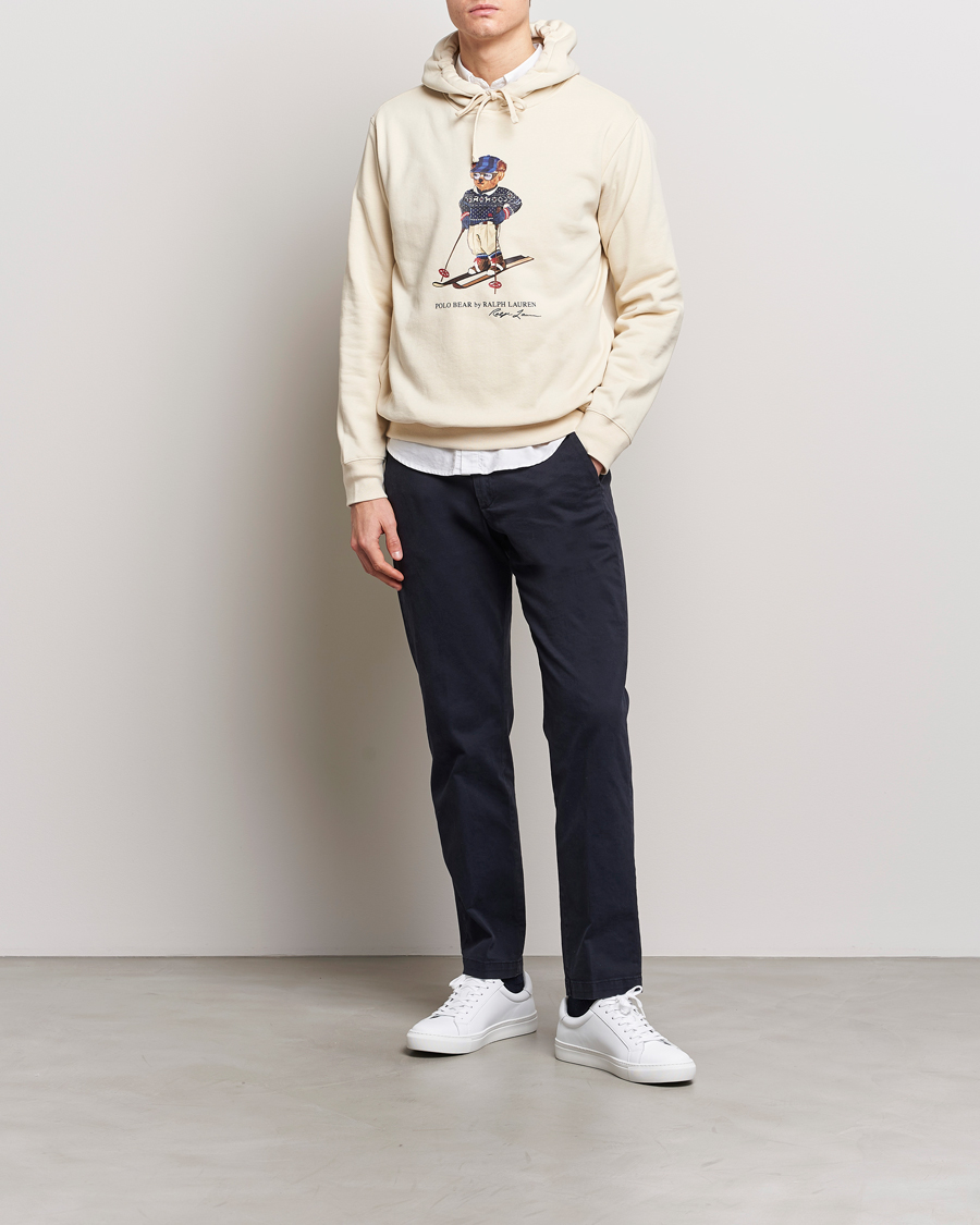 Herren | Pullover | Polo Ralph Lauren | Printed Bear Hoodie Cream