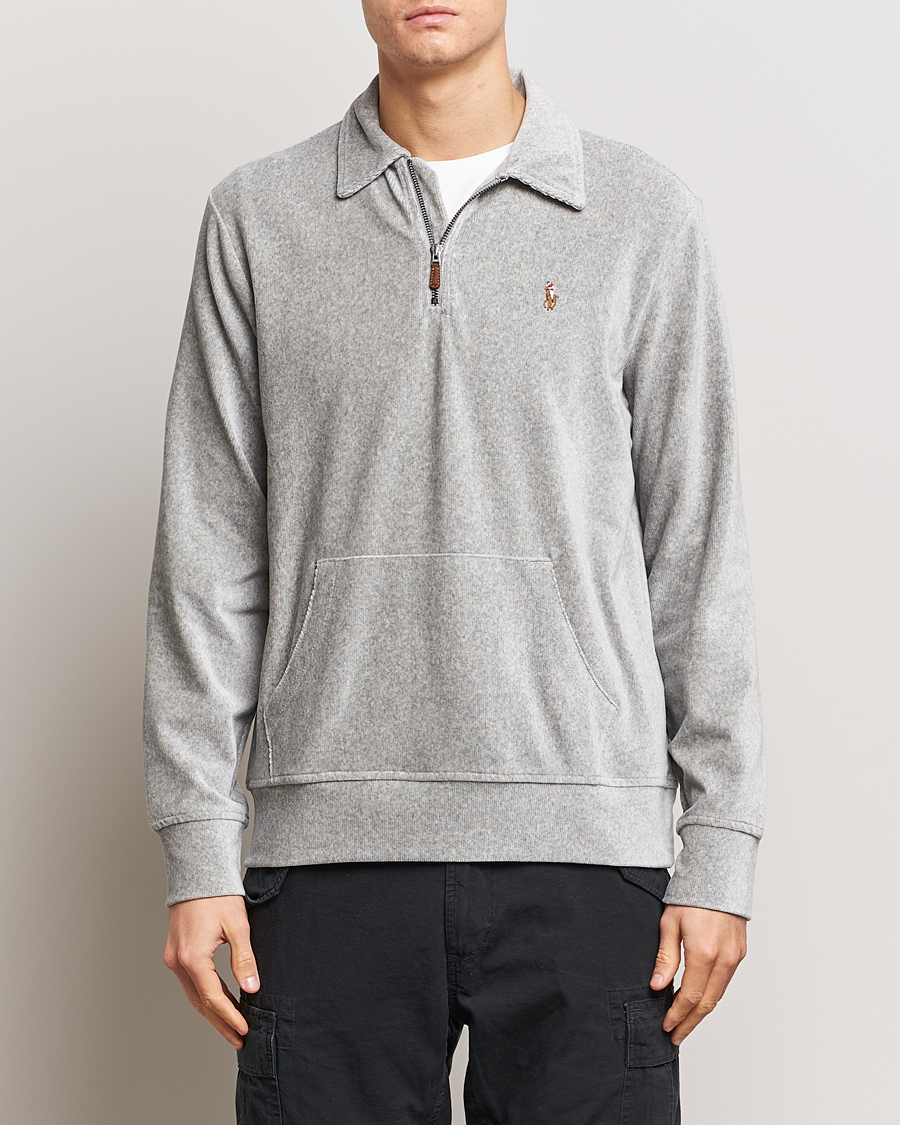 Herren | Pullover | Polo Ralph Lauren | Knit Corduroy Half-Zip Andover Heather