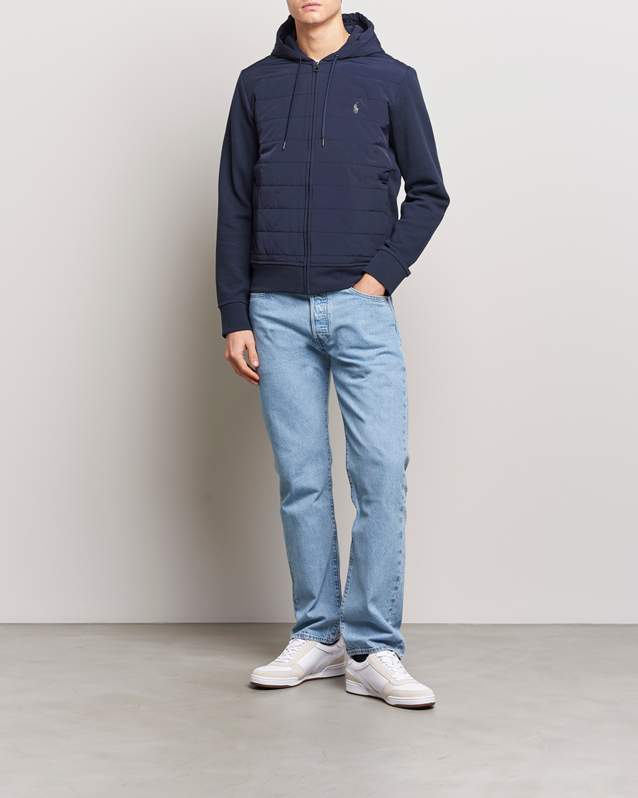 Herren | Pullover | Polo Ralph Lauren | Hybrid Full-Zip Hoodie Aviator Navy