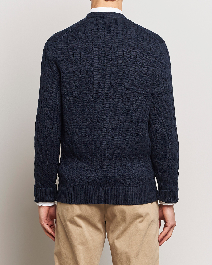 Herren | Pullover | Polo Ralph Lauren | Cotton Cable Cardigan Hunter Navy
