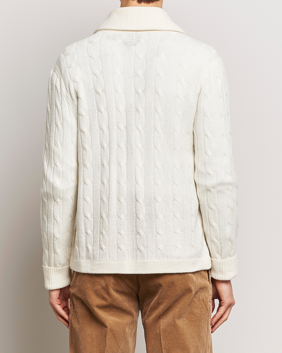 Herren | Pullover | Polo Ralph Lauren | Cashmere Cable Shawl Collar Cardigan Cream
