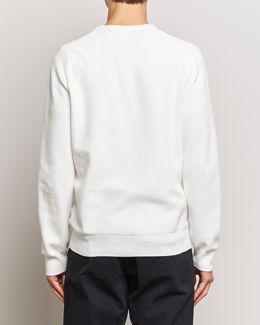 Herren | Pullover | Polo Ralph Lauren | Textured Cotton Crew Neck Sweater Deckwash White