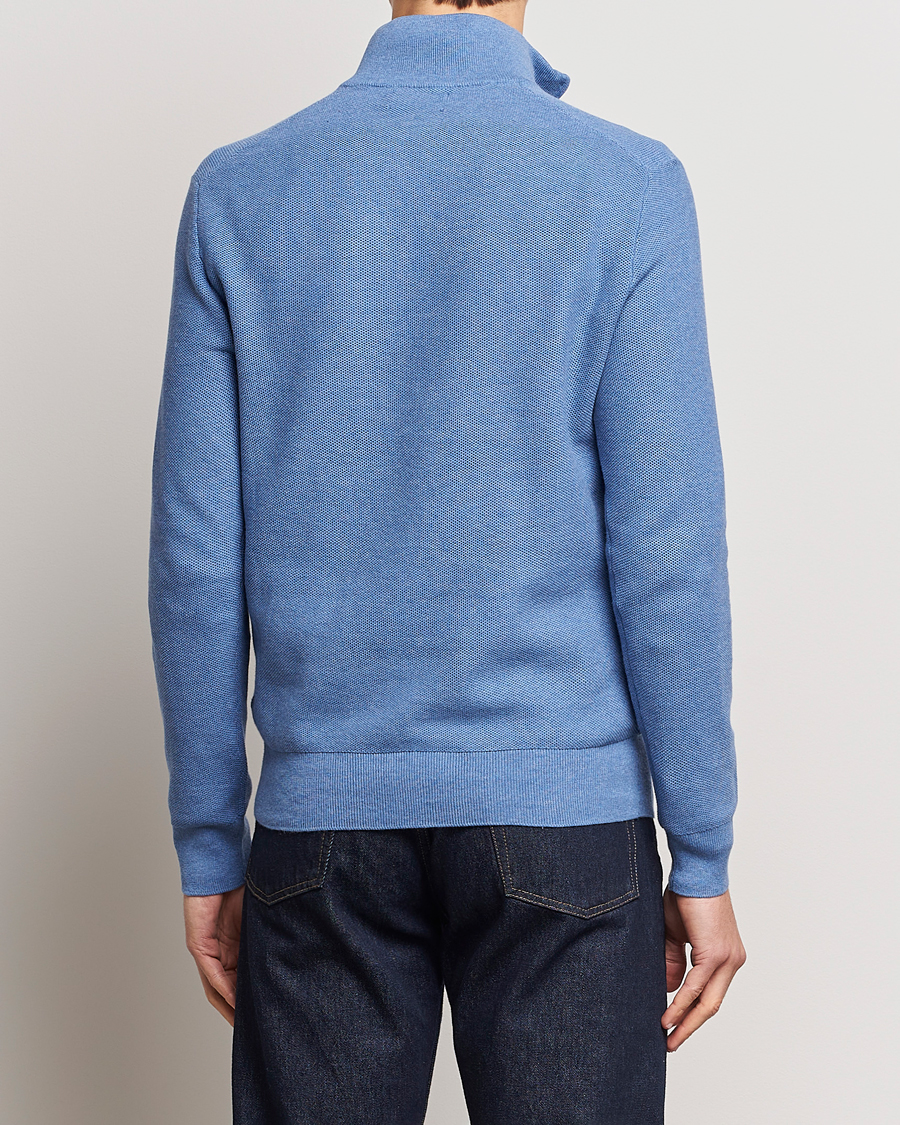 Herren | Pullover | Polo Ralph Lauren | Textured Half-Zip Blue Heather