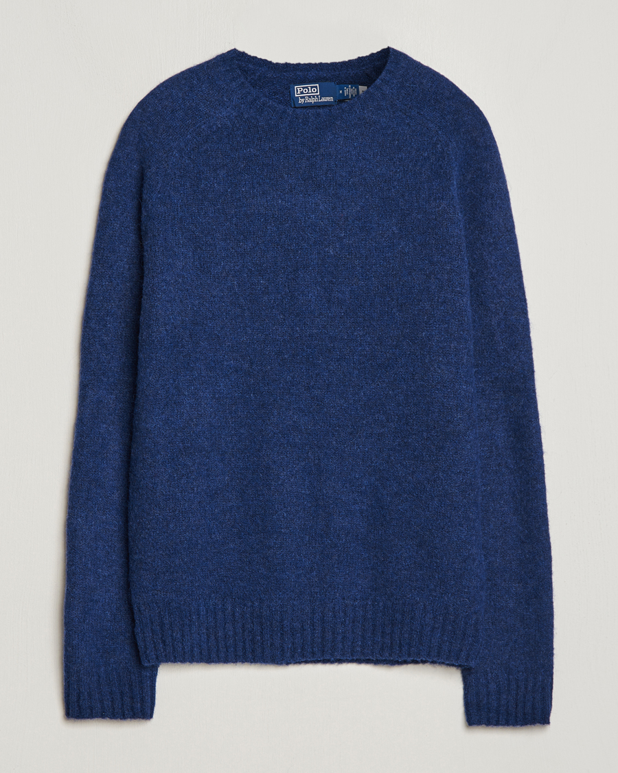 Herren | Pullover | Polo Ralph Lauren | Alpaca Knitted Crew Neck Sweater Navy Heather