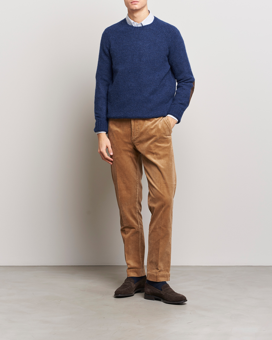 Herren | Pullover | Polo Ralph Lauren | Alpaca Knitted Crew Neck Sweater Navy Heather