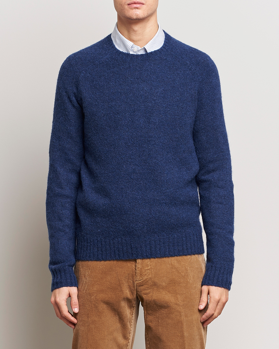 Herren | Pullover | Polo Ralph Lauren | Alpaca Knitted Crew Neck Sweater Navy Heather