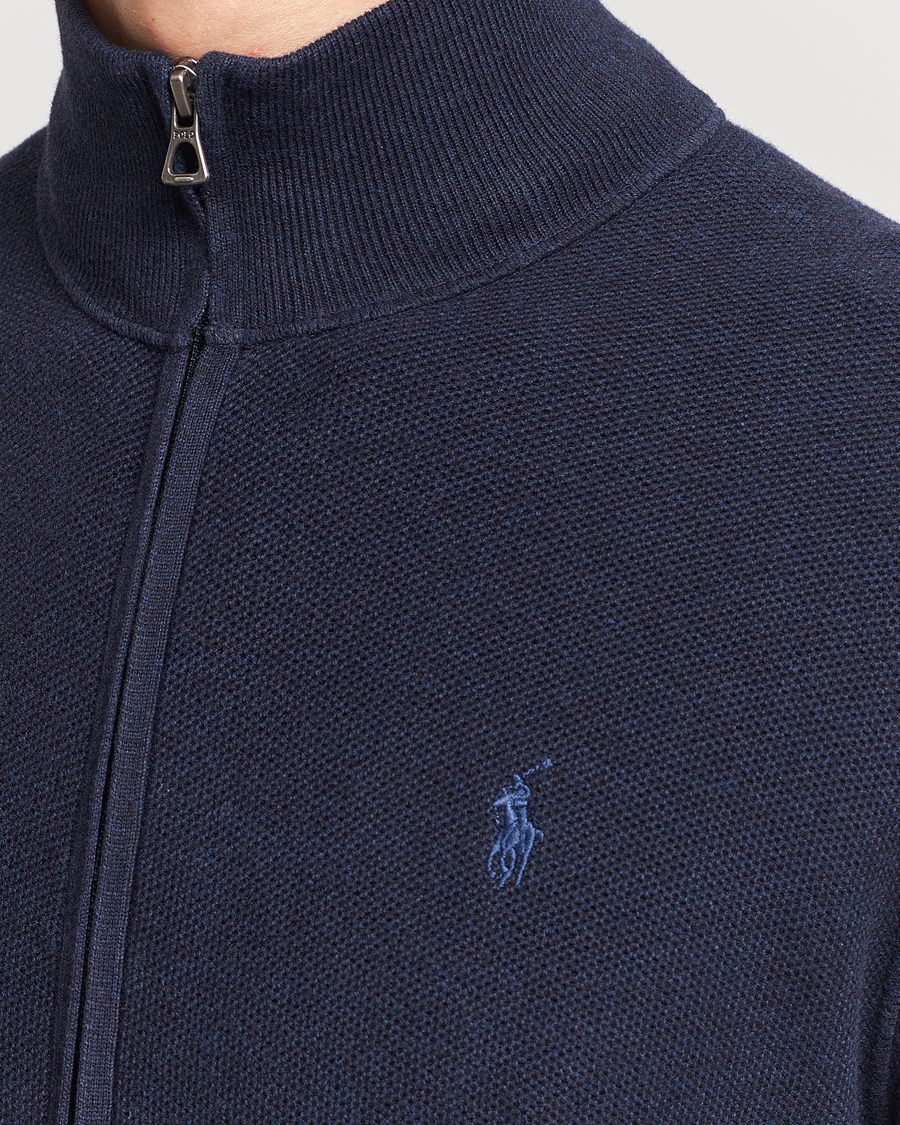 Herren | Pullover | Polo Ralph Lauren | Textured Full-Zip Navy Heather