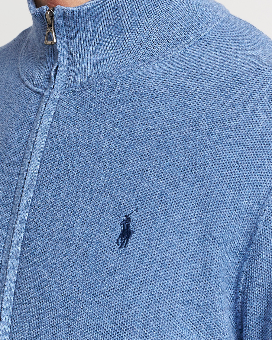 Herren | Pullover | Polo Ralph Lauren | Textured Full-Zip Blue Stone Heather