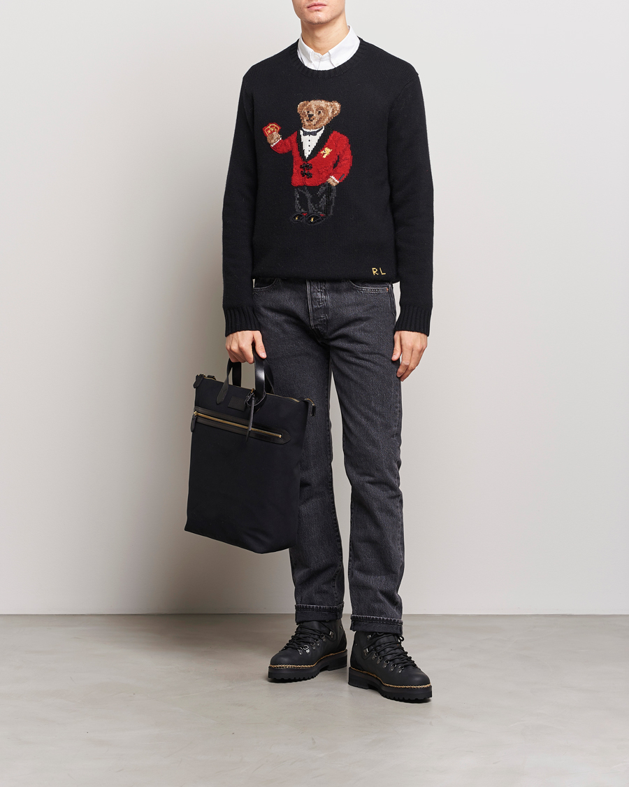 Herren | Pullover | Polo Ralph Lauren | Lunar New Year Wool Knitted Bear Sweater Black