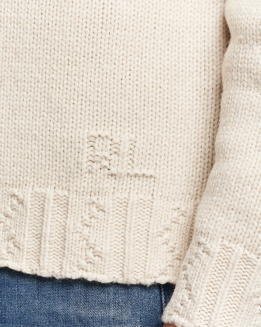 Herren | Pullover | Polo Ralph Lauren | Wool Knitted Aran Rollneck Cream