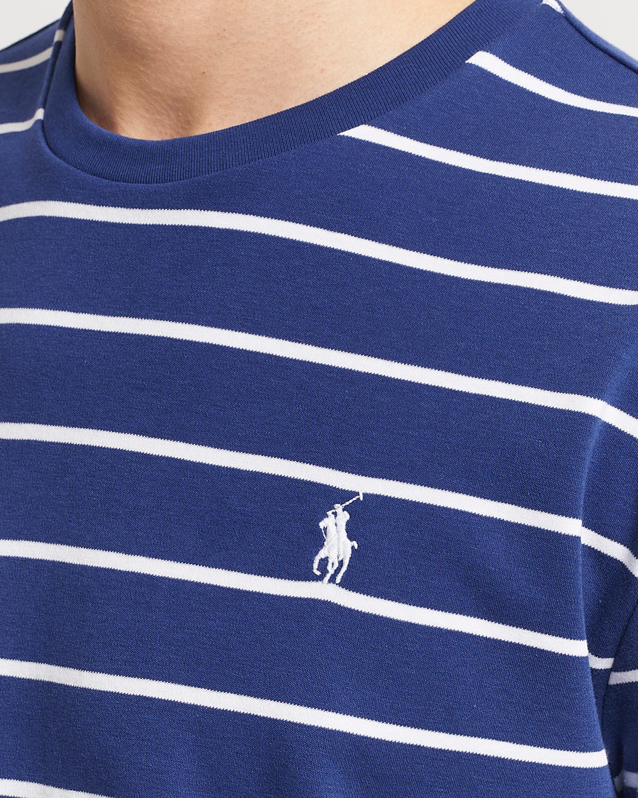 Herren | T-Shirts | Polo Ralph Lauren | Striped Crew Neck T-Shirt Blue/White