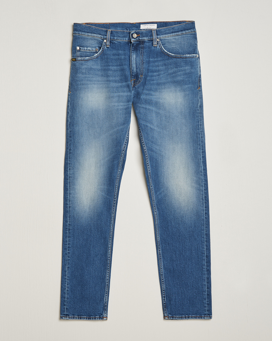 Herren | Jeans | Tiger of Sweden | Pistolero Stretch Cotton Jeans Light Blue