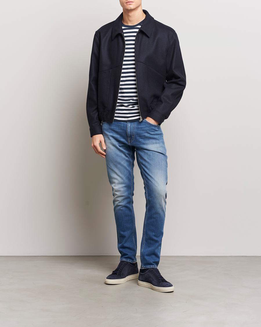 Herren | Jeans | Tiger of Sweden | Pistolero Stretch Cotton Jeans Light Blue