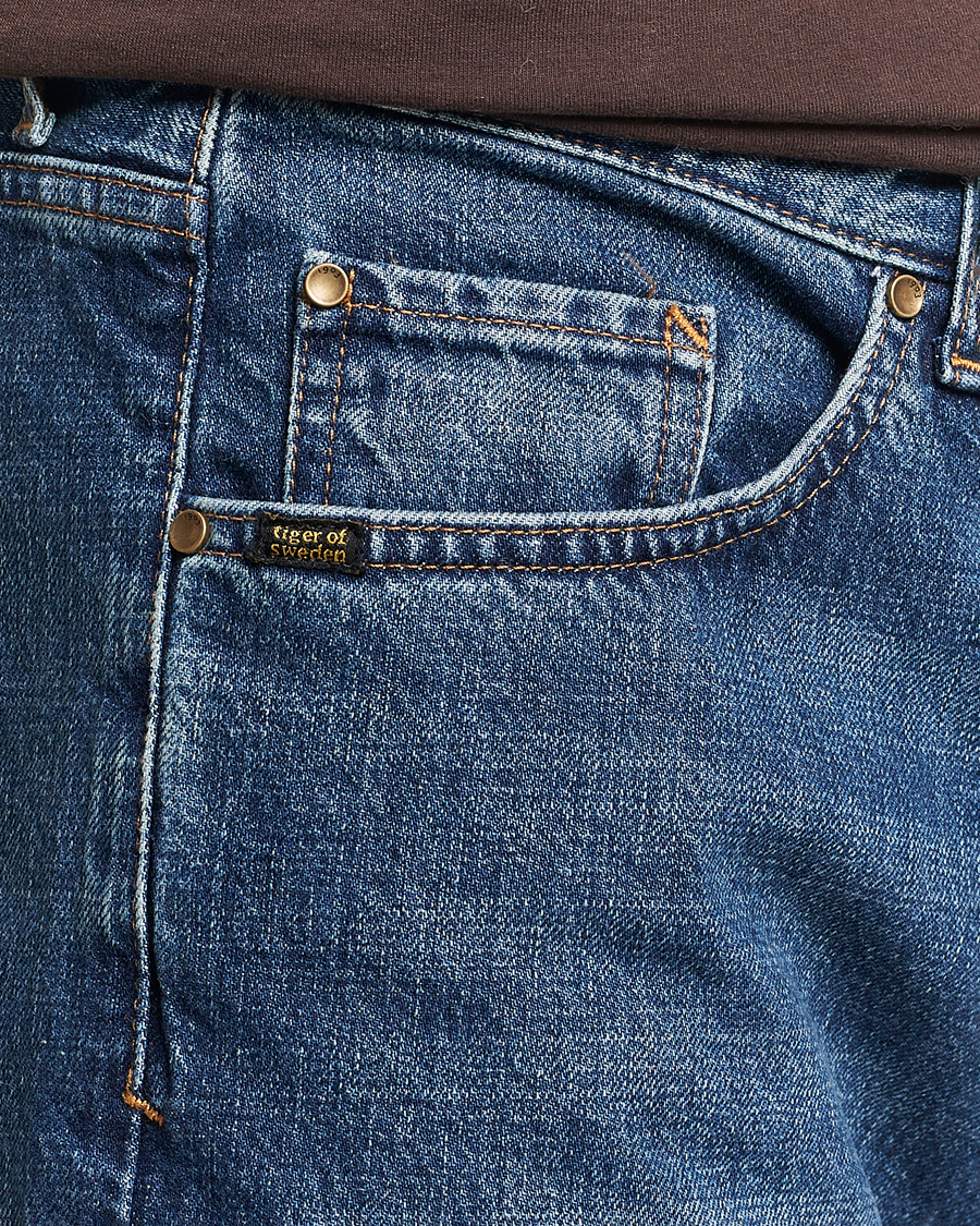 Herren | Jeans | Tiger of Sweden | Alec Cotton Jeans Midnight Blue