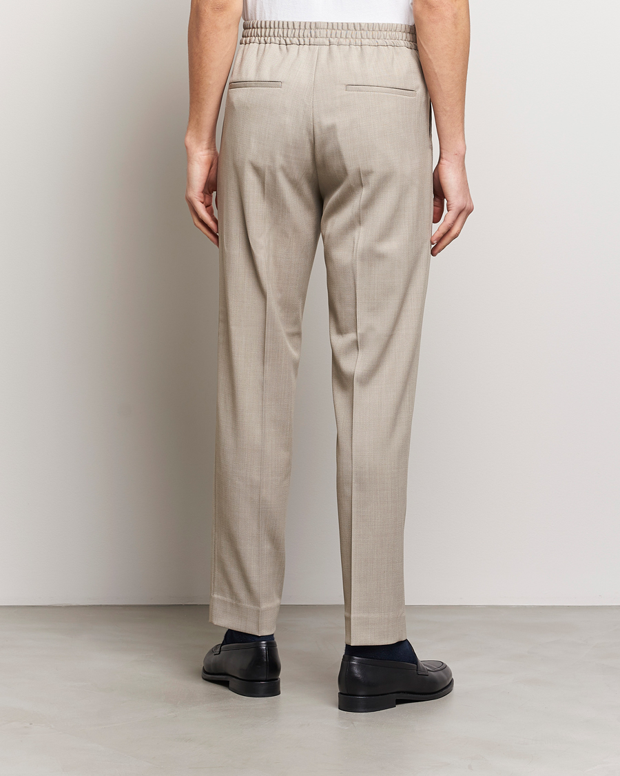 Herren | Hosen | Filippa K | Relaxed Terry Wool Trousers Sage Melange