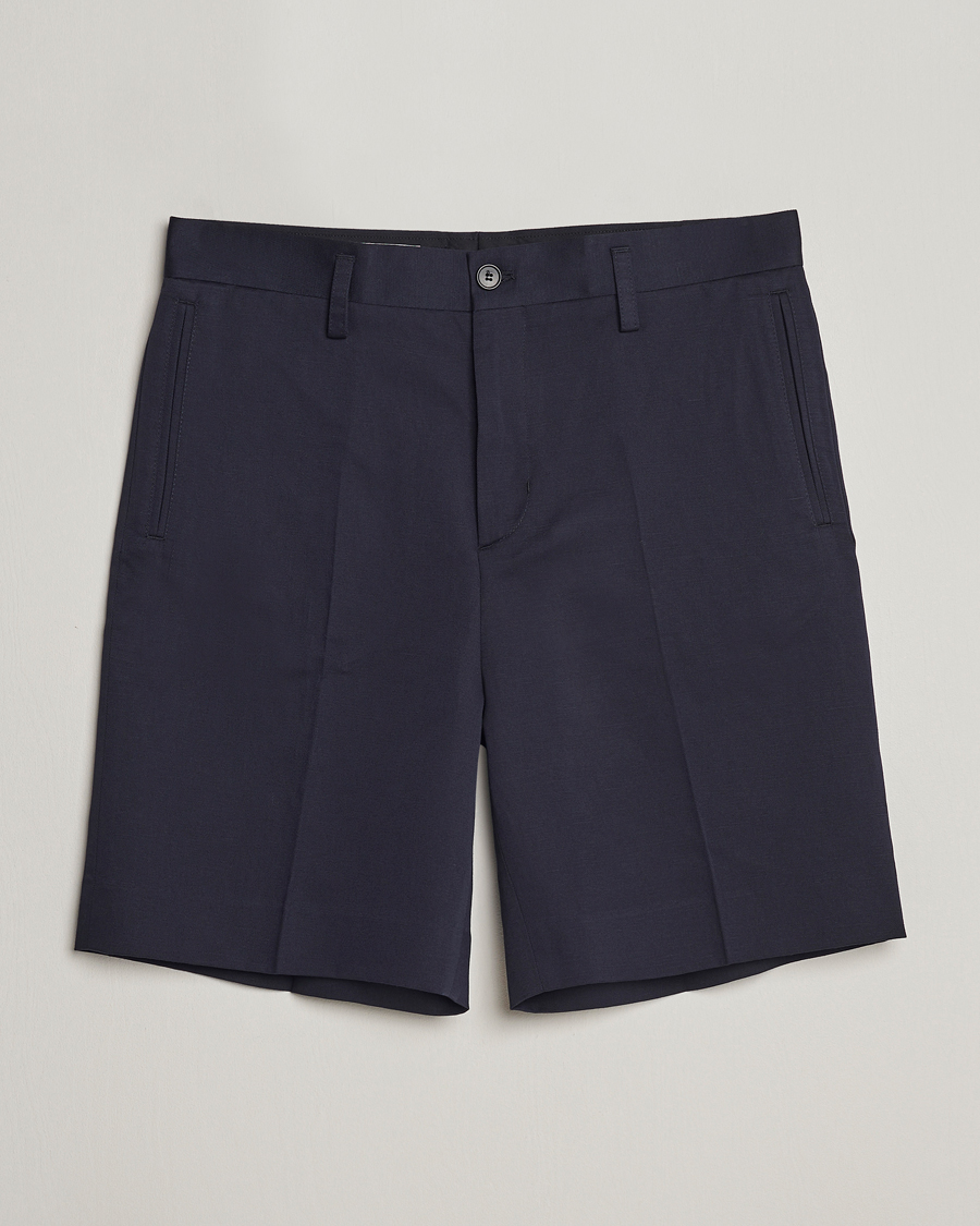 Herren | Shorts | Filippa K | Cotton/Linen Shorts Navy