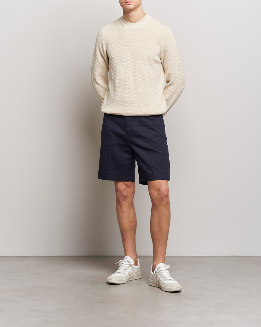 Herren | Shorts | Filippa K | Cotton/Linen Shorts Navy