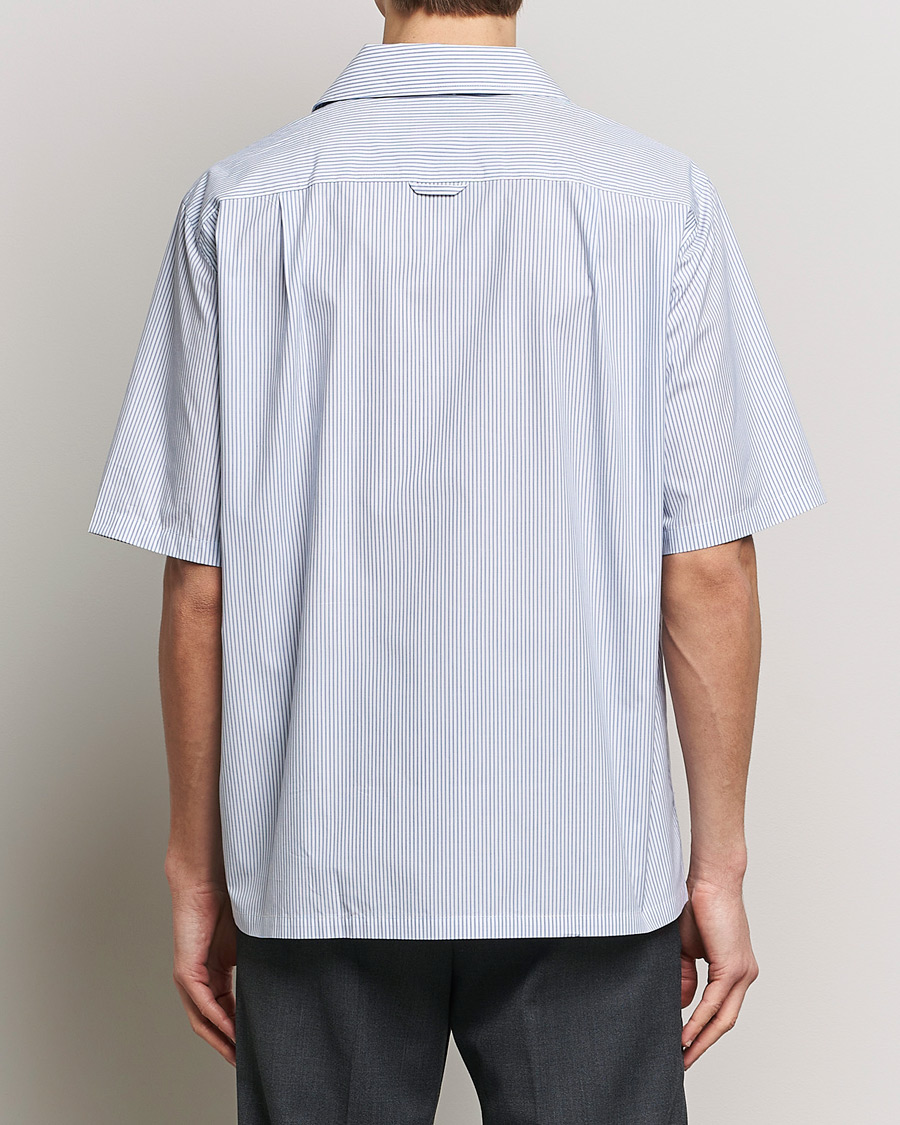 Herren | Hemden | Filippa K | Striped Short Sleeve Resort Shirt Blue/White