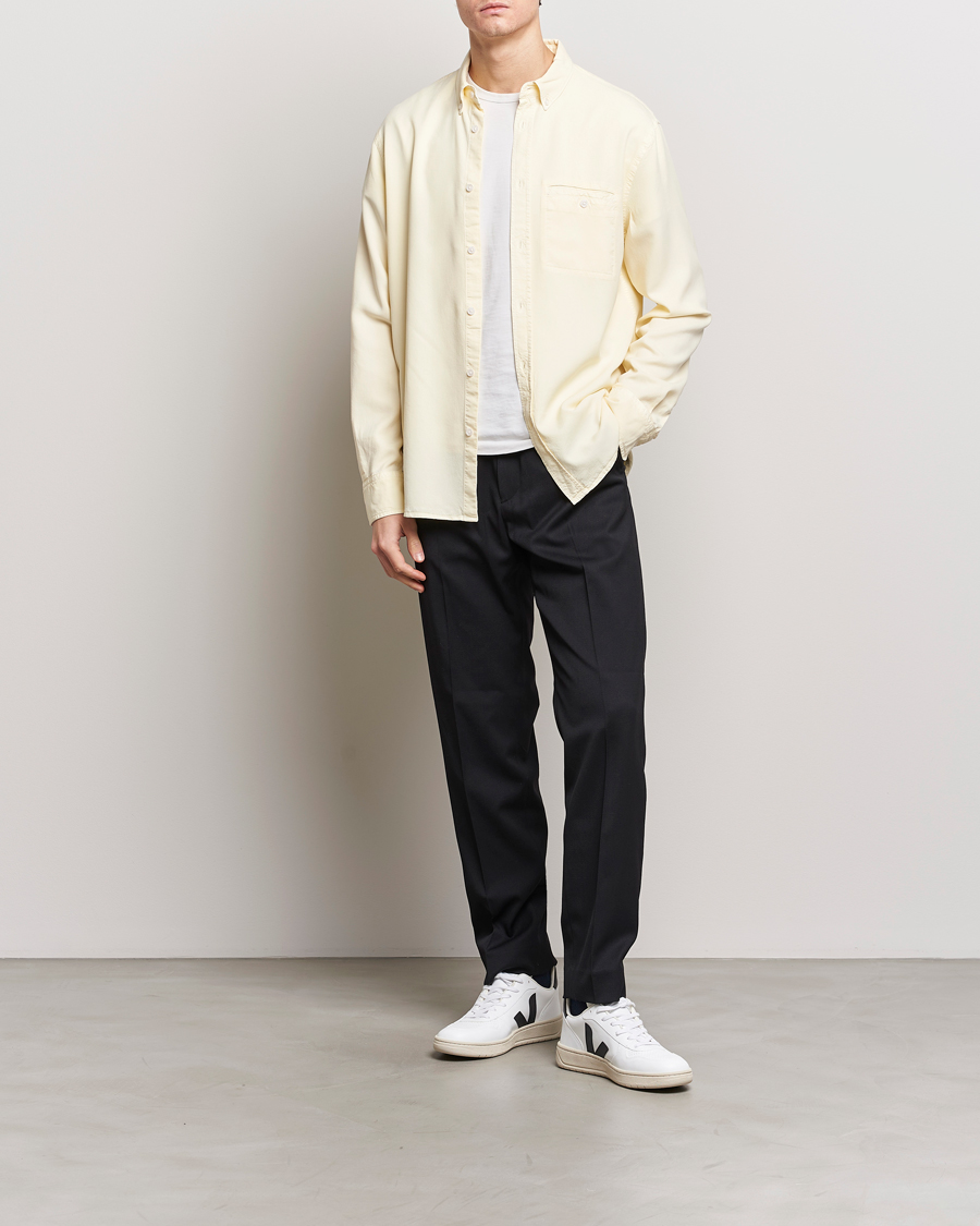 Herren | Hemden | Filippa K | Zachary Lyocell Shirt Soft Yellow