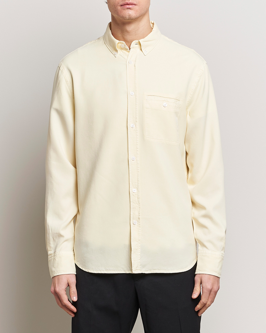 Herren | Freizeithemden | Filippa K | Zachary Lyocell Shirt Soft Yellow