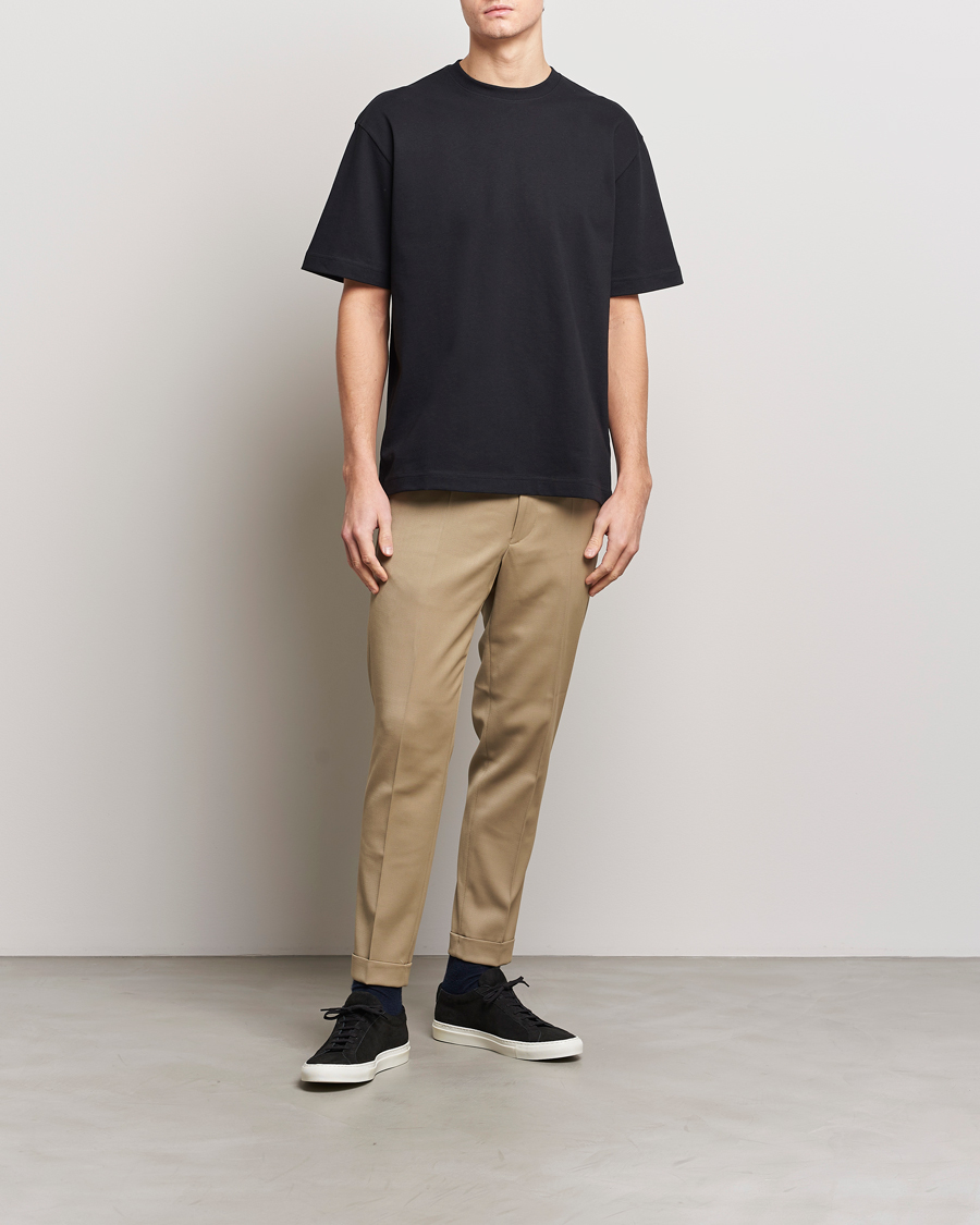 Herren | T-Shirts | Filippa K | Heavy Cotton Crew Neck T-Shirt Black