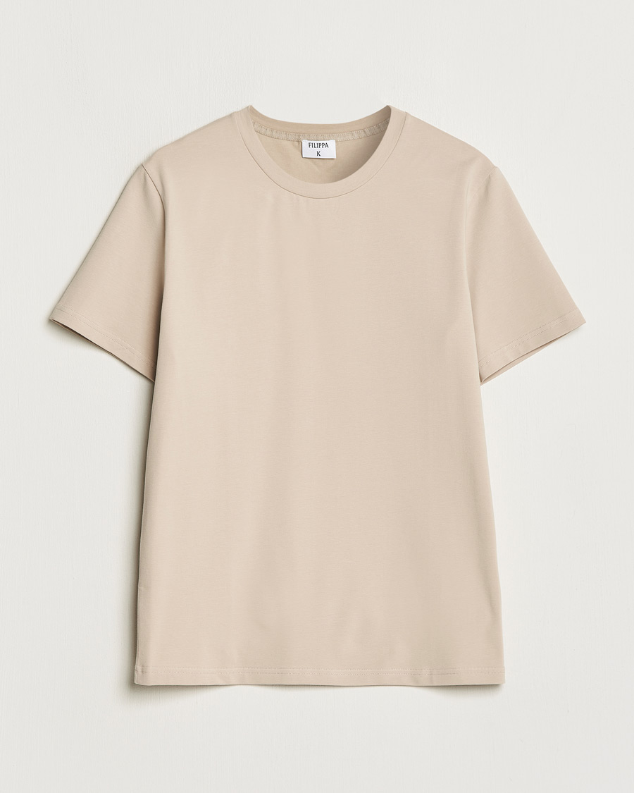 Herren | T-Shirts | Filippa K | Soft Lycra T-Shirt Light Taupe