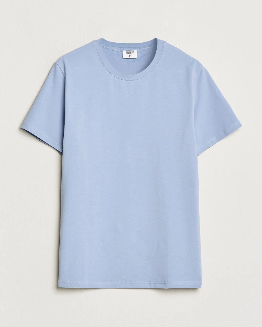 Herren | T-Shirts | Filippa K | Soft Lycra T-Shirt Faded Blue