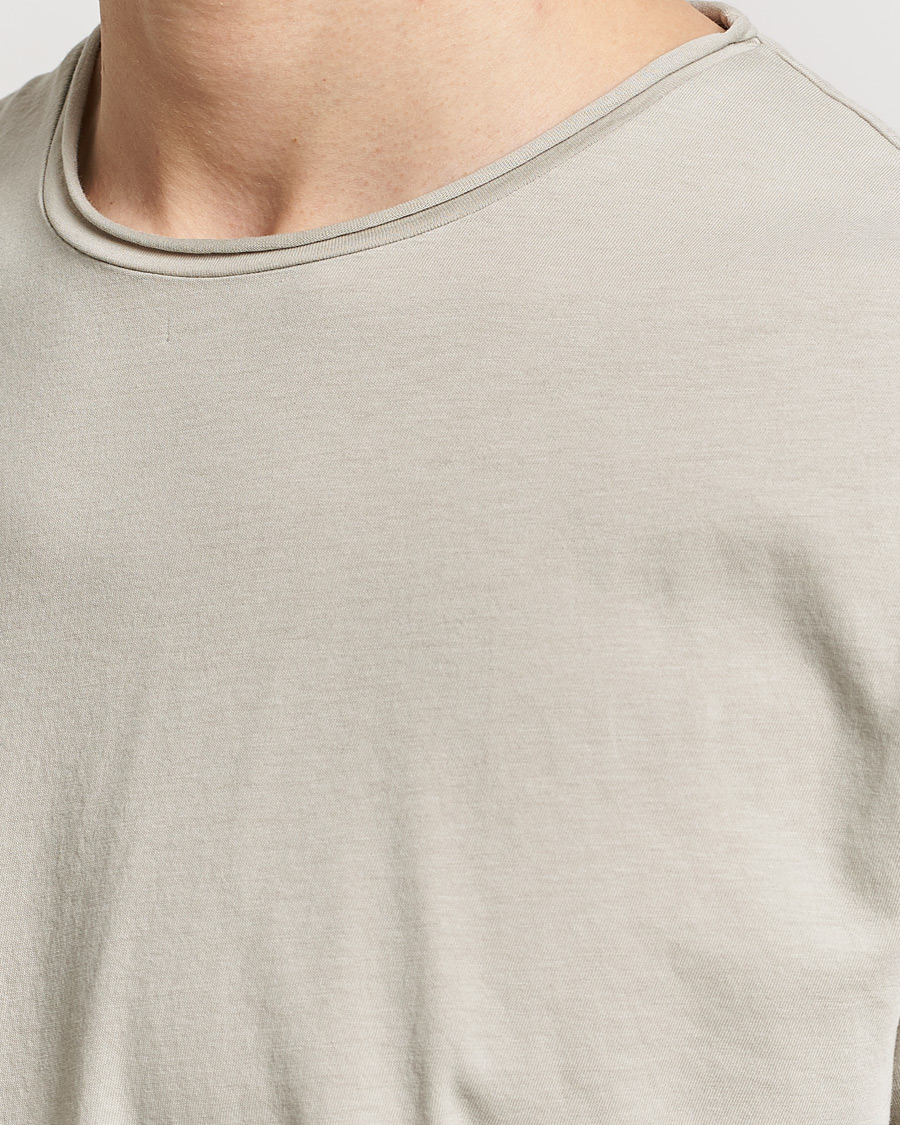 Herren | T-Shirts | Filippa K | Roll Neck Crew Neck T-Shirt Light Sage
