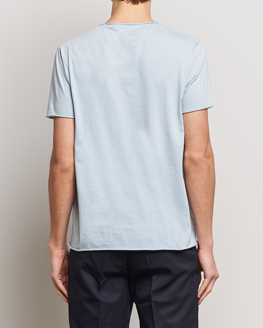 Herren | T-Shirts | Filippa K | Roll Neck Crew Neck T-Shirt Dove Blue