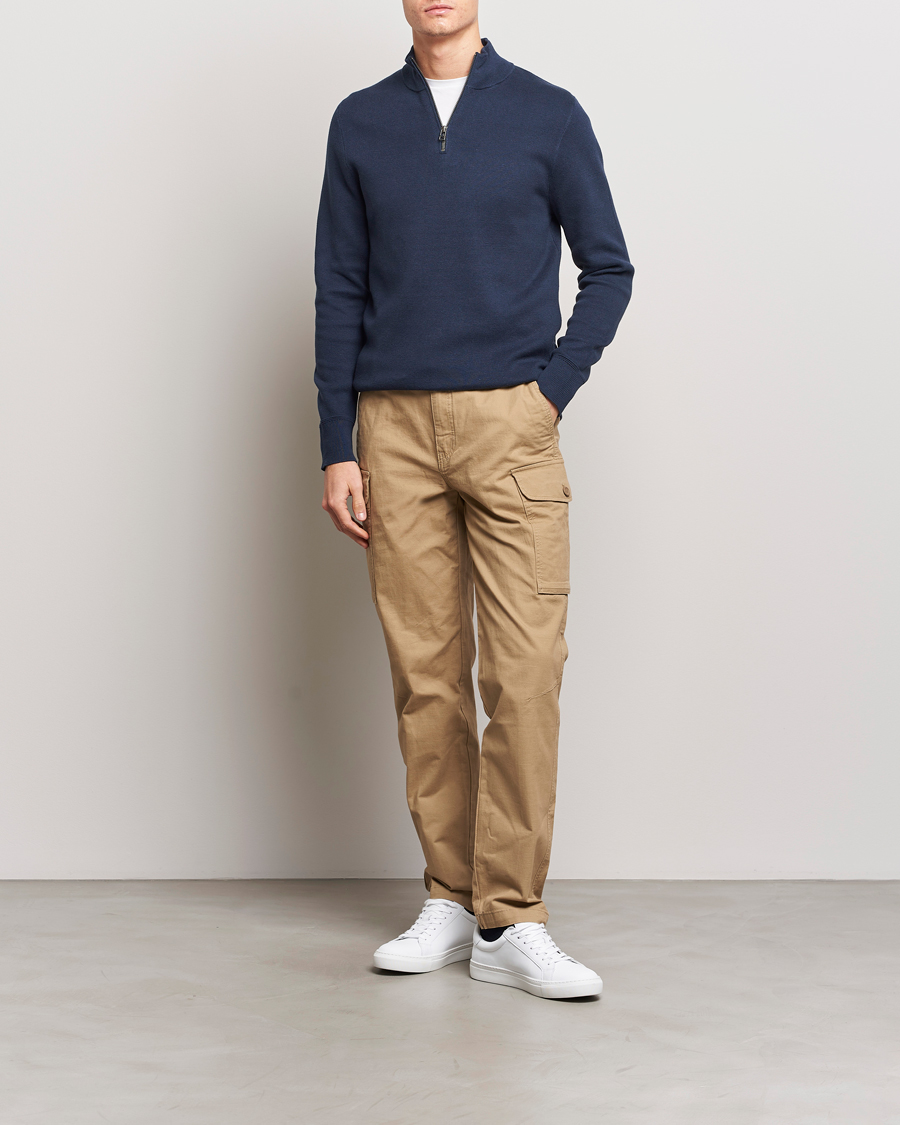 Herren | Pullover | Dockers | Half Zip Sweater Navy Blazer