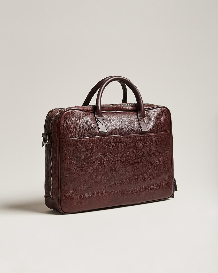 Herren | Taschen | Loake 1880 | Westminster Grain Leather Briefcase Dark Brown