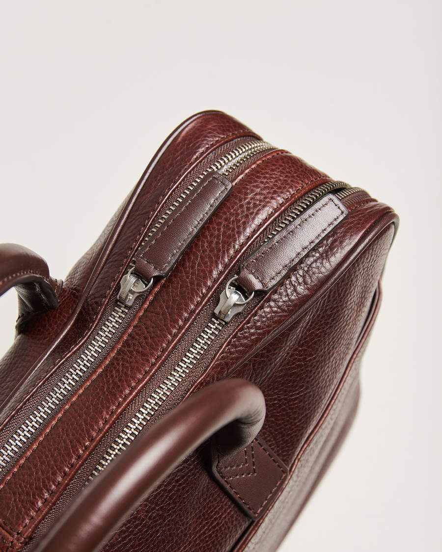 Herren | Taschen | Loake 1880 | Westminster Grain Leather Briefcase Dark Brown