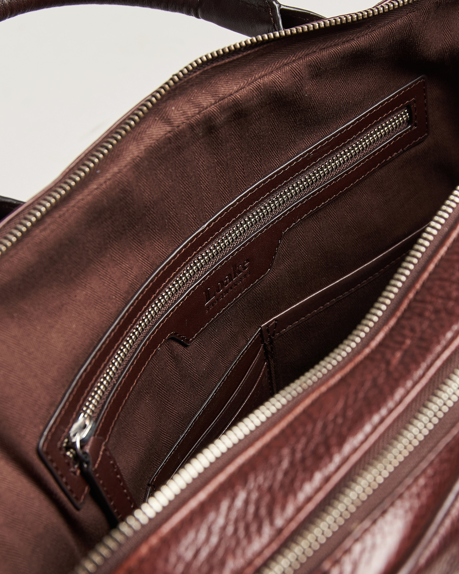 Herren | Taschen | Loake 1880 | Westminster Grain Leather Briefcase Dark Brown