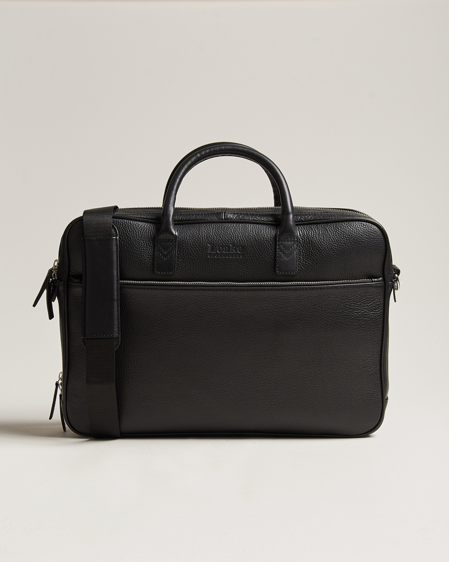 Herren | Loake 1880 Westminster Grain Leather Briefcase Black | Loake 1880 | Westminster Grain Leather Briefcase Black