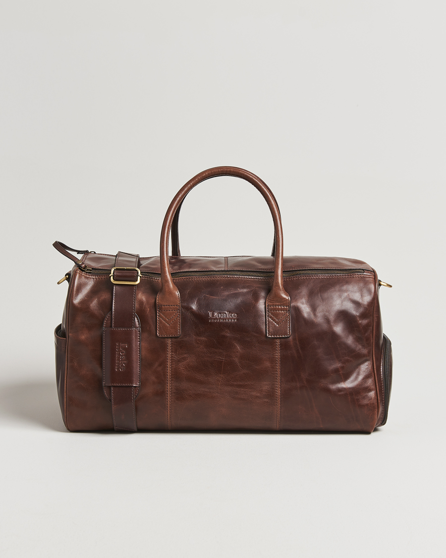 Herren | Taschen | Loake Shoemakers | Devon Leather Travel Bag Dark Brown