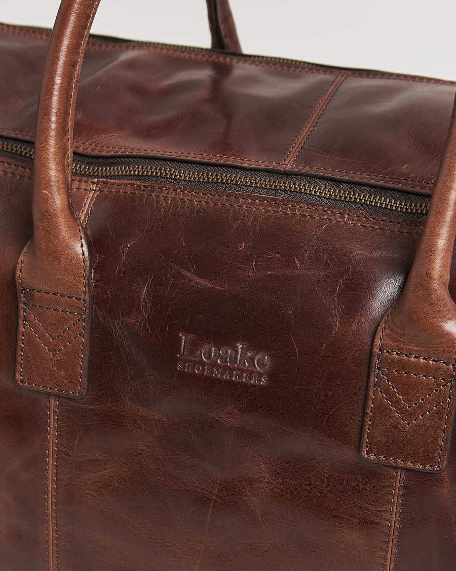 Herren | Taschen | Loake Shoemakers | Devon Leather Travel Bag Dark Brown