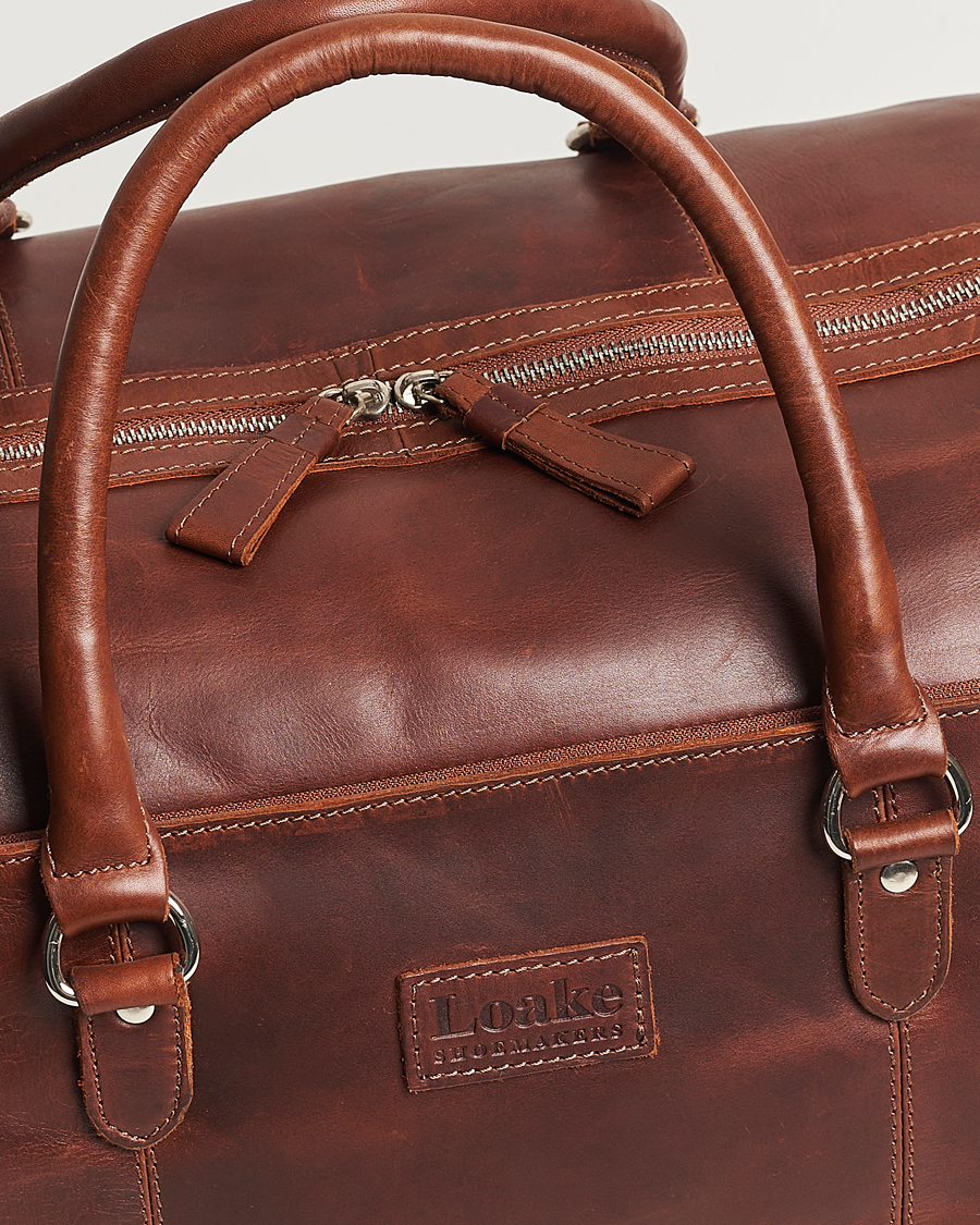 Herren | Loake 1880 Norfolk Leather Travel Bag Cedar | Loake 1880 | Norfolk Leather Travel Bag Cedar
