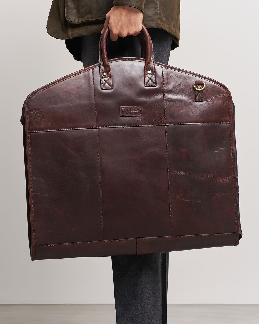 Herren | Kleidertaschen | Loake 1880 | London Leather Suit Carrier Brown