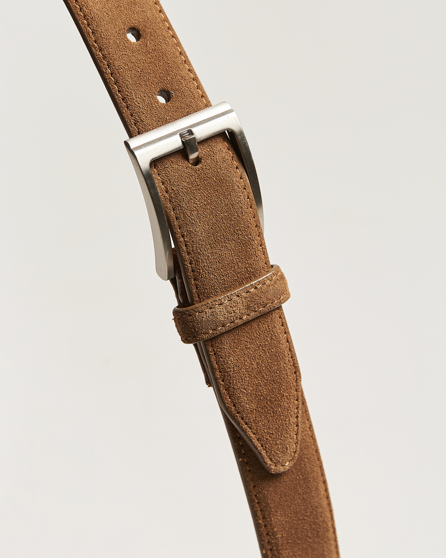 Herren | Gürtel | Loake 1880 | William Suede Belt Tan