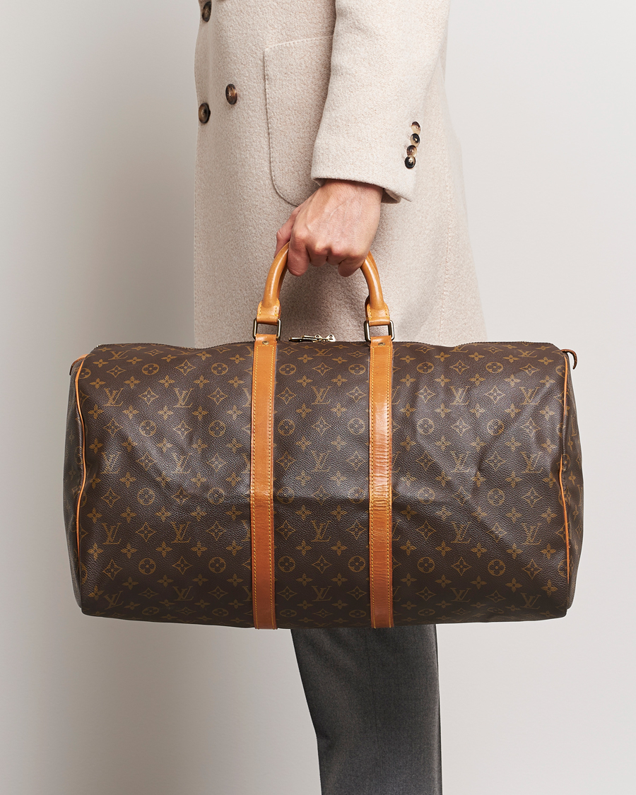 Herren | Louis Vuitton Pre-Owned Keepall 55 Bag Monogram | Louis Vuitton Pre-Owned | Keepall 55 Bag Monogram