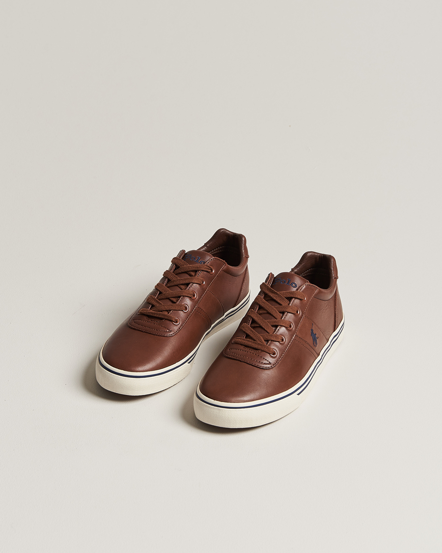 Herren | Schuhe | Polo Ralph Lauren | Hanford Leather Sneaker Tan