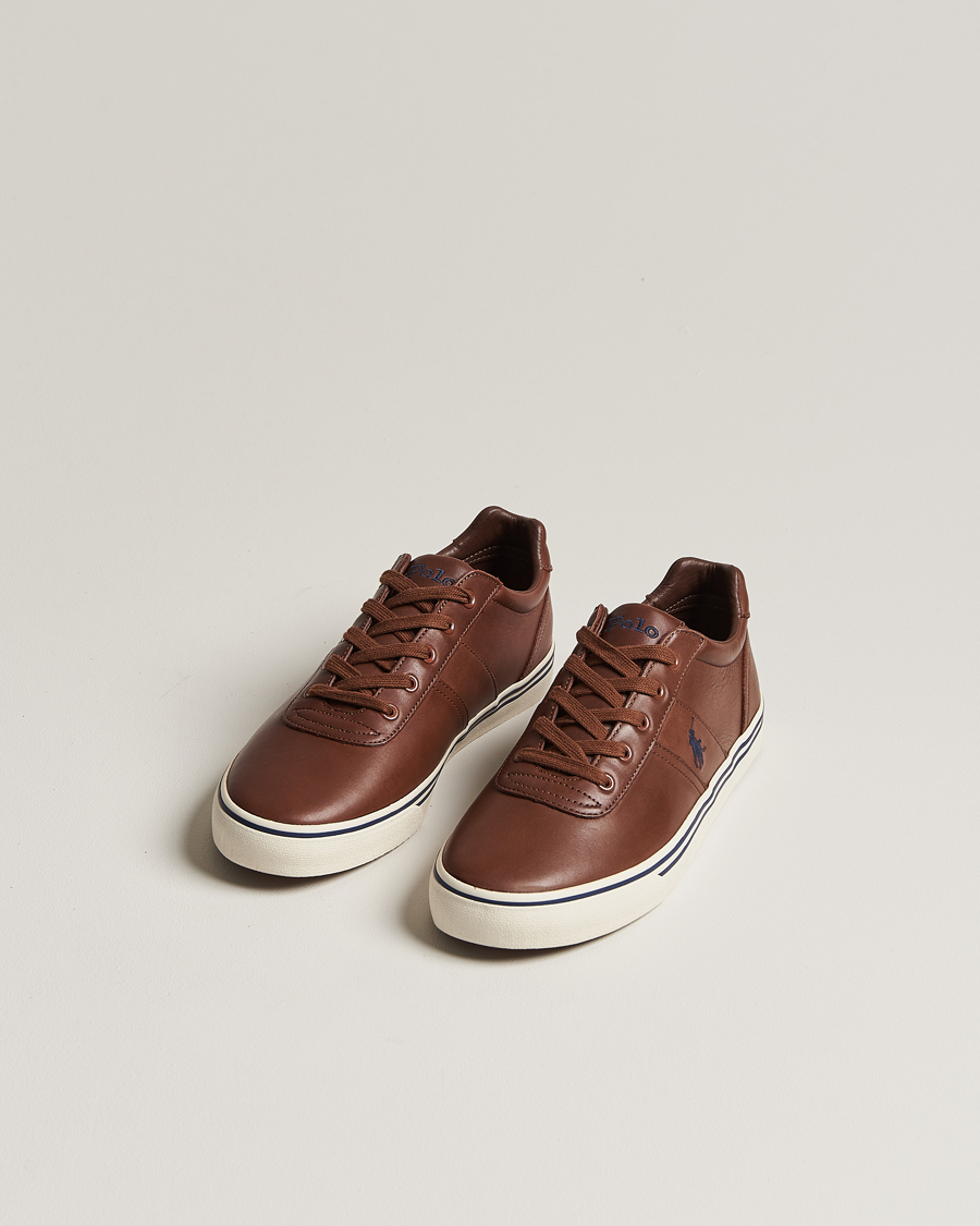 Herren | Polo Ralph Lauren Hanford Leather Sneaker Tan | Polo Ralph Lauren | Hanford Leather Sneaker Tan