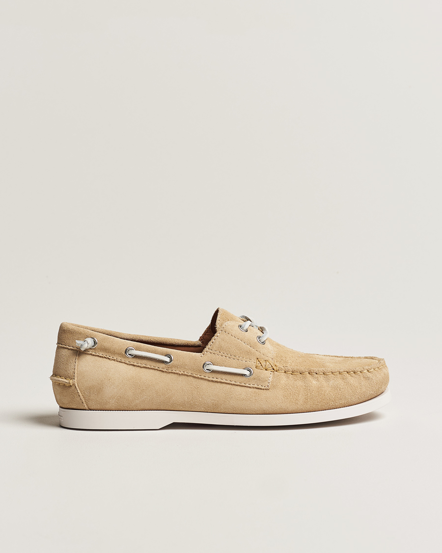 Herren | Polo Ralph Lauren Merton Suede Boat Shoe Bone | Polo Ralph Lauren | Merton Suede Boat Shoe Bone