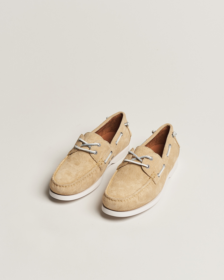Herren | Polo Ralph Lauren Merton Suede Boat Shoe Bone | Polo Ralph Lauren | Merton Suede Boat Shoe Bone