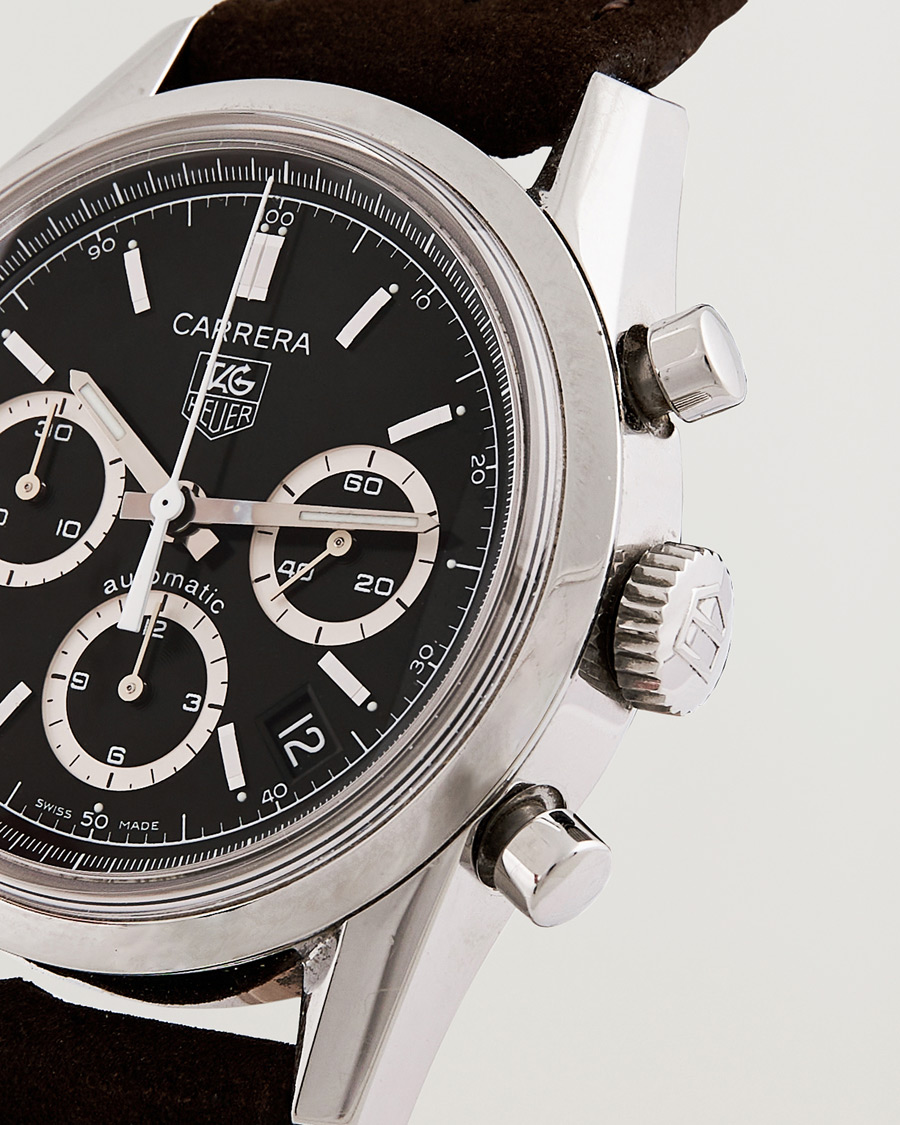 Herren | Tag Heuer Pre-Owned Carrera Calibre 17 Steel Black | Tag Heuer Pre-Owned | Carrera Calibre 17 Steel Black