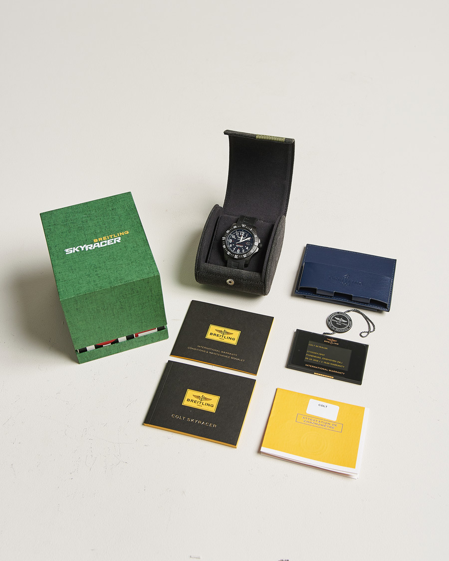 Herren | Breitling Pre-Owned Colt Skyracer X74320E4 Steel Black | Breitling Pre-Owned | Colt Skyracer X74320E4 Steel Black