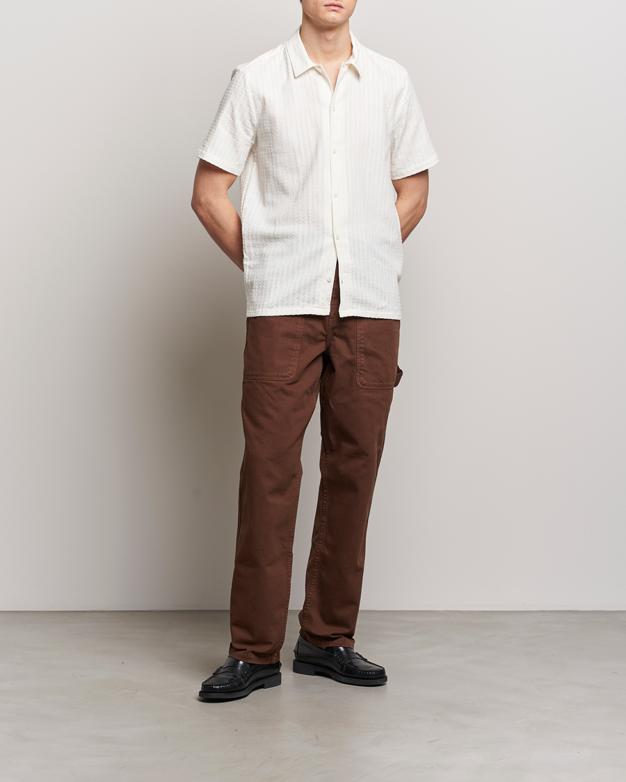 Herren | Hemden | Samsøe Samsøe | Avan Structured Short Sleeve Shirt White