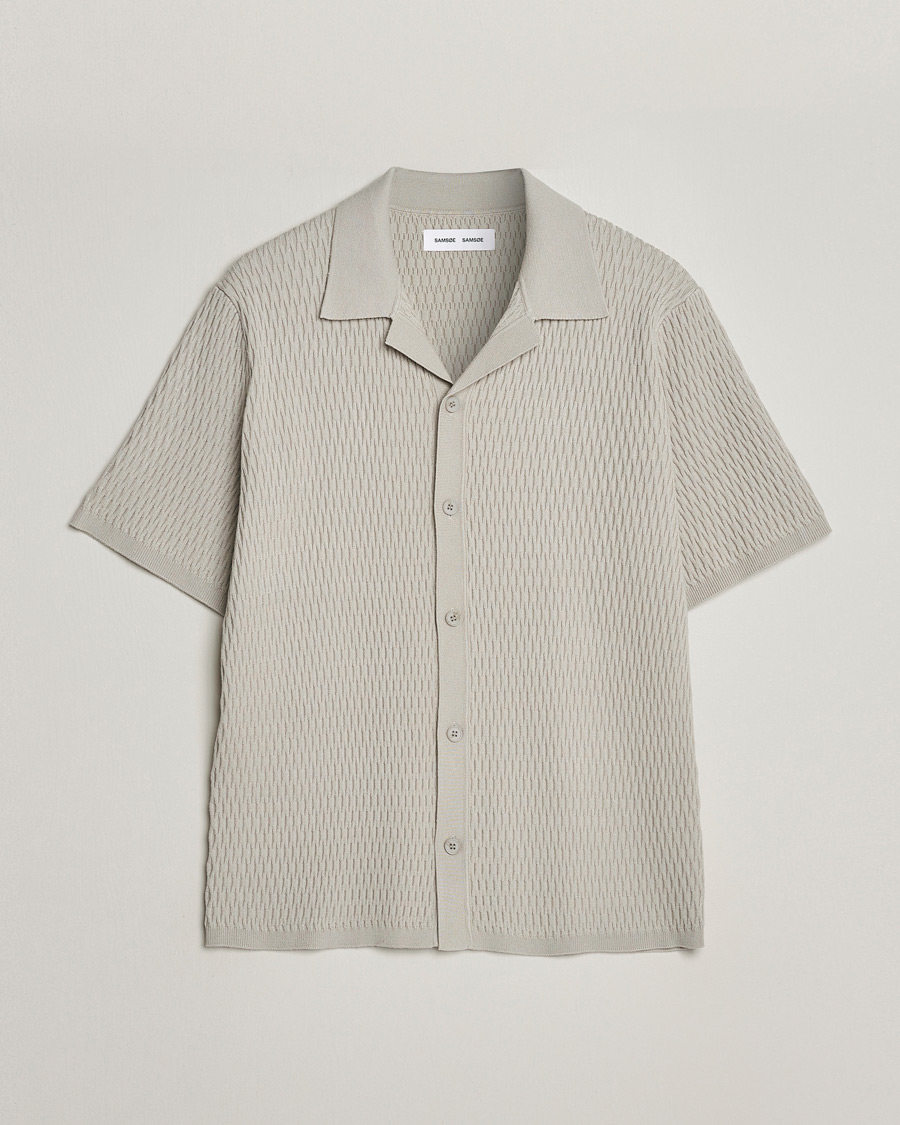 Herren | Hemden | Samsøe Samsøe | Sagabin Resort Collar Short Sleeve Shirt Moonstruck
