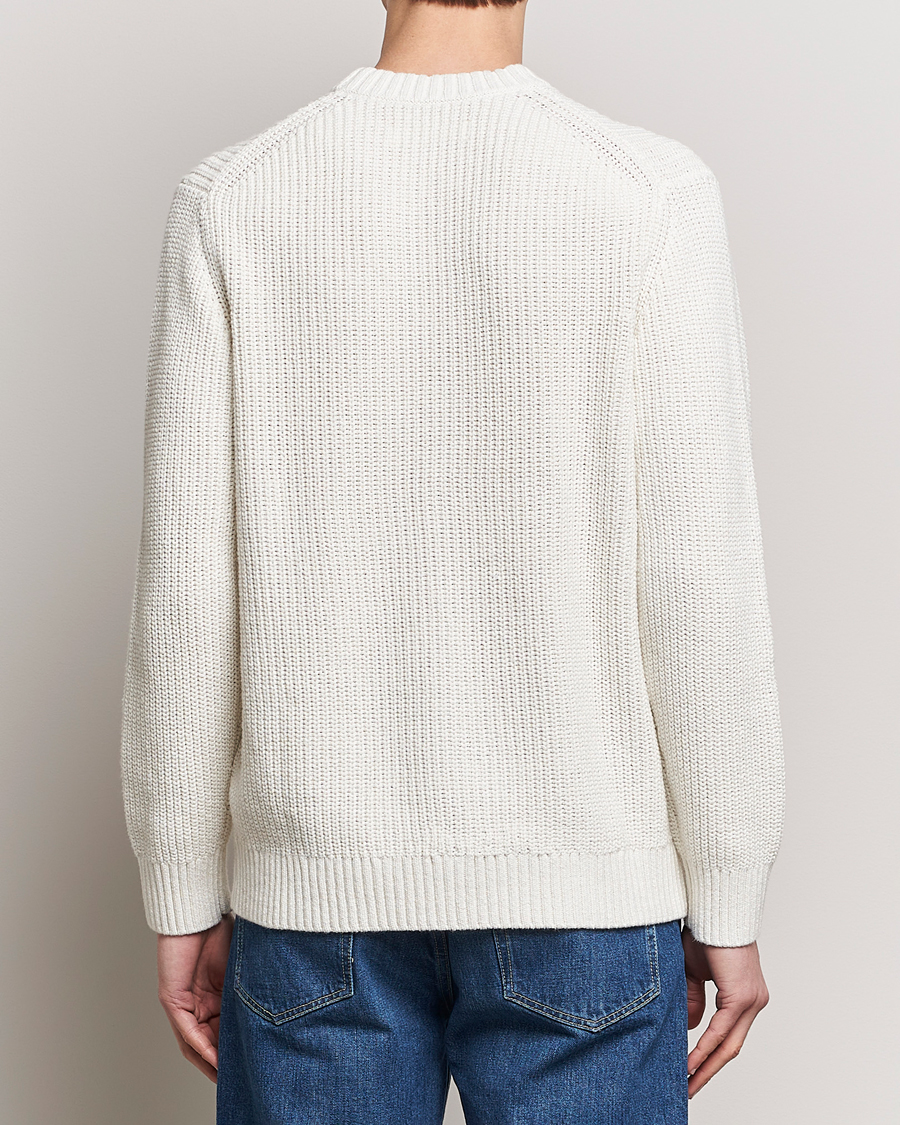 Herren | Pullover | Samsøe Samsøe | Samarius Cotton/Linen Knitted Sweater Clear Cream